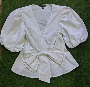 White Bow Top