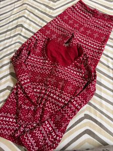 Cozy Red Christmas Pajamas Set