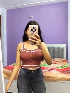 Cute Ribbed Crop Top