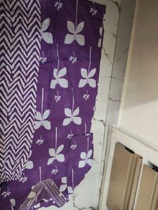 Purple Printed Kurta Set