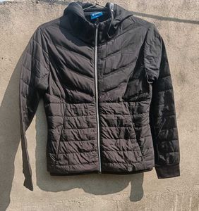 K-SWIESS Black Puffer Jacket with Hood OG