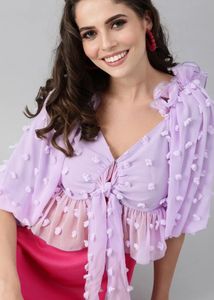 Light Purple Textured top