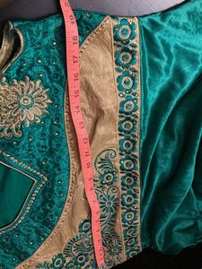 Sleeveless anarkali gown
