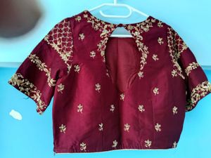 Burgundy Embroidered Lehenga Choli duppata Set