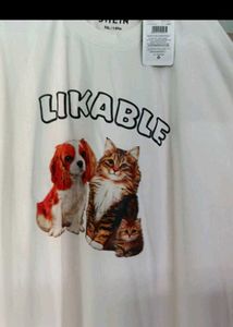 Cute Dog &amp; Cat Graphic Tee