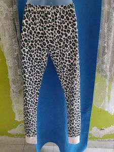 Pink Cozy Leopard Print Pajama Pants