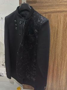 Men's Black Ethnic Jacket