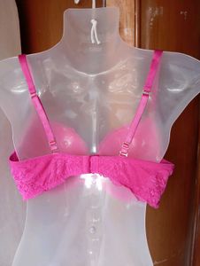 Pink Lace Bra