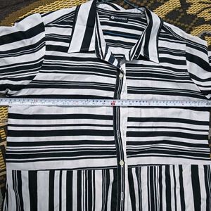 Chic Striped 🅰️Long Sleeve Tunic Top