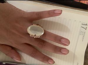 Elegant Oval Pearl Ring