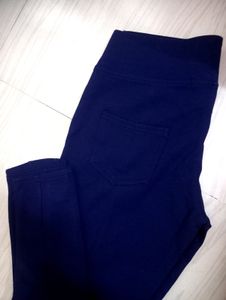 Navy Blue Studded Leggings