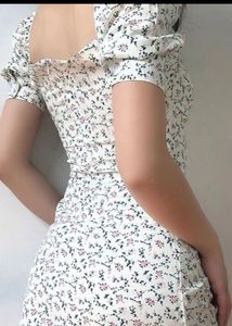 Floral Puff Sleeve Mini Dress