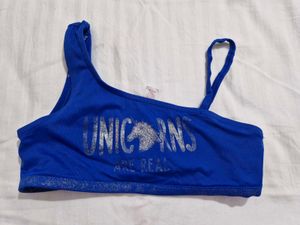 Blue Unicorn Bralette + inner short as freebie