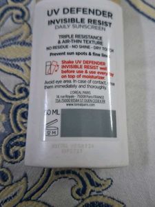L'Oreal UV Defender SPF 50+ Sunscreen
