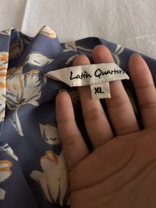 Latin Quarters- Tie- Up Formal Top