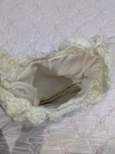 Chunky Knit Crochet Shoulder Bag with keychain