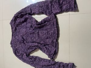 Elegant Purple Lace top