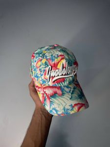 Tropical Floral Print Baseball Cap