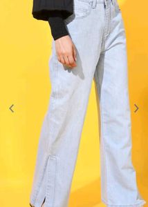 Tokyo Talkies Blue Wide Leg Jeans