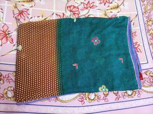 Daily wear,Multi colour saree with blouse ♥️💚💛