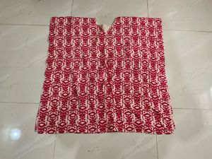 Vibrant Pink &amp; White Tunic Top