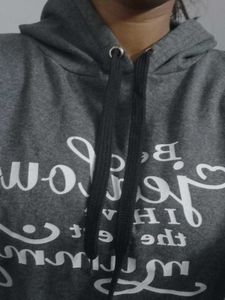 Gray Graphic Hoodie