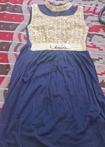 Navy blue strechable dress 👗according  to ur body