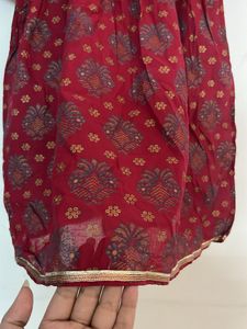Beautiful Red Ethnic Dress for Girls