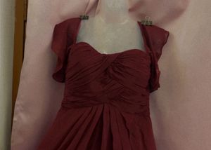 Elegant Maroon Evening ankel length Gown
