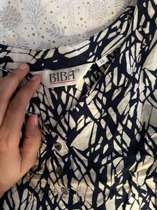 biba  Sleeveless V-Neck Printed Dress
