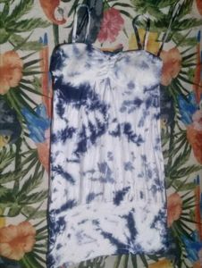 Boho Tie-Dye Mini Dress