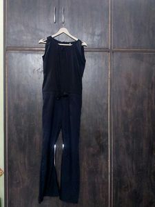 Sleek Black Sleeveless Jumpsuit