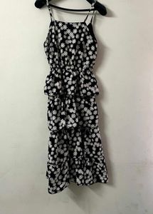 Floral Print frill Tiered Cami Cute Dress New