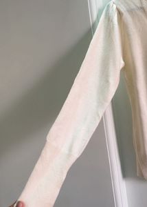 Cream Button-Up Cardigan