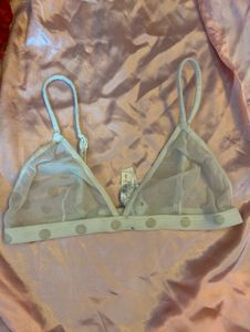 Sheer Polka Dot Bra