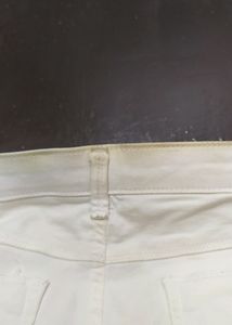 Off White Colour Jeans For Girl