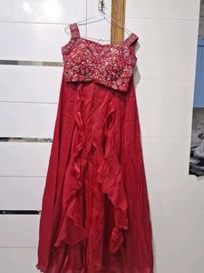 pink sharara plazo  duppta set
