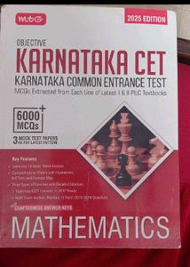 Karnataka CET Mathematics Objective Book