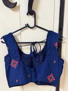 Blue Navratri Blouse