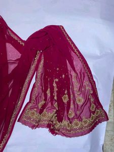 Beautiful pink Gulabi saree designer y2k vintage