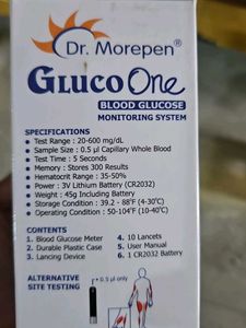 Dr Morepen Gluco One Blood Glucose Monitoring Syst