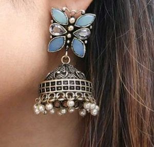 Floral Jhumka Earrings