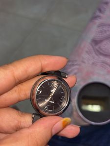 Fastrack Round Dial Watch | Black Silicone Strap |