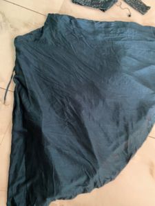 Designer Sequined Navy Blue Blouse