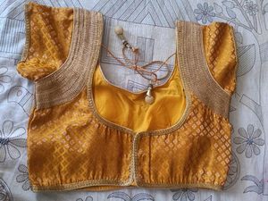 Yellow Embroidered Blouse
