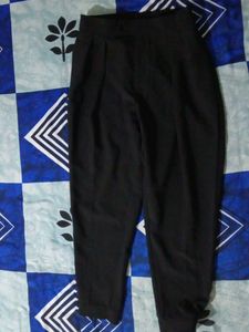 Classic Black High-Waisted Trousers