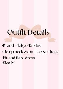Pink Doll Dress with Bow Detail