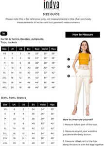 Indya Women's Rayon Regular Kurta