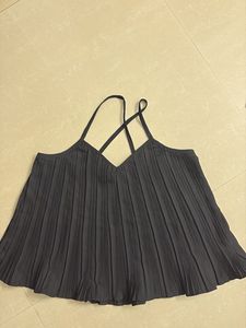Pleated Spaghetti Strap Top