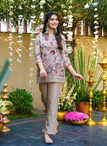 vichitra SILK kurtha set